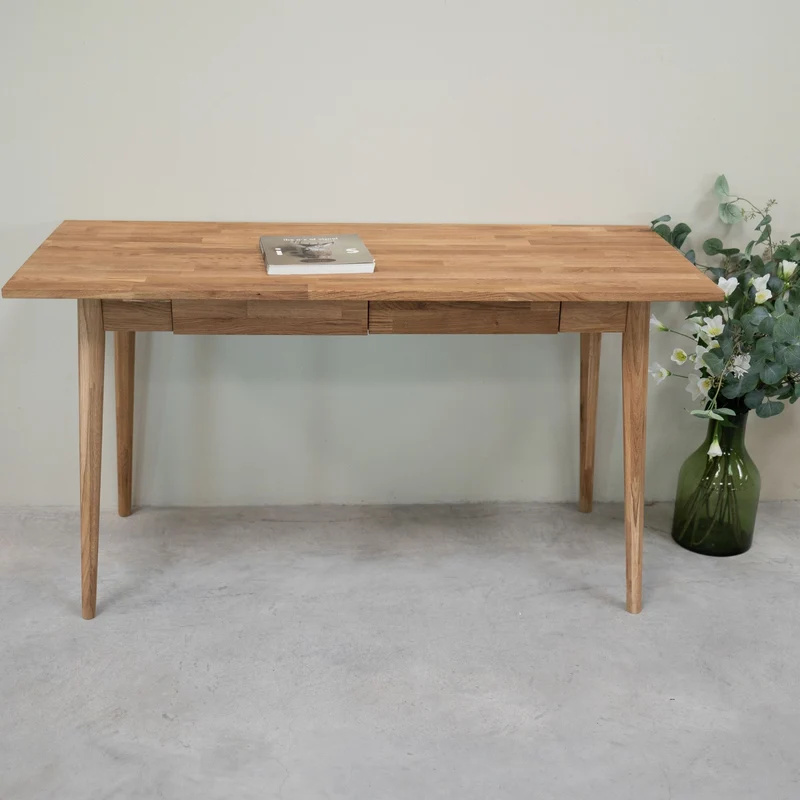 Bureau en bois massif de chêne Escandi 1 - NordicStory