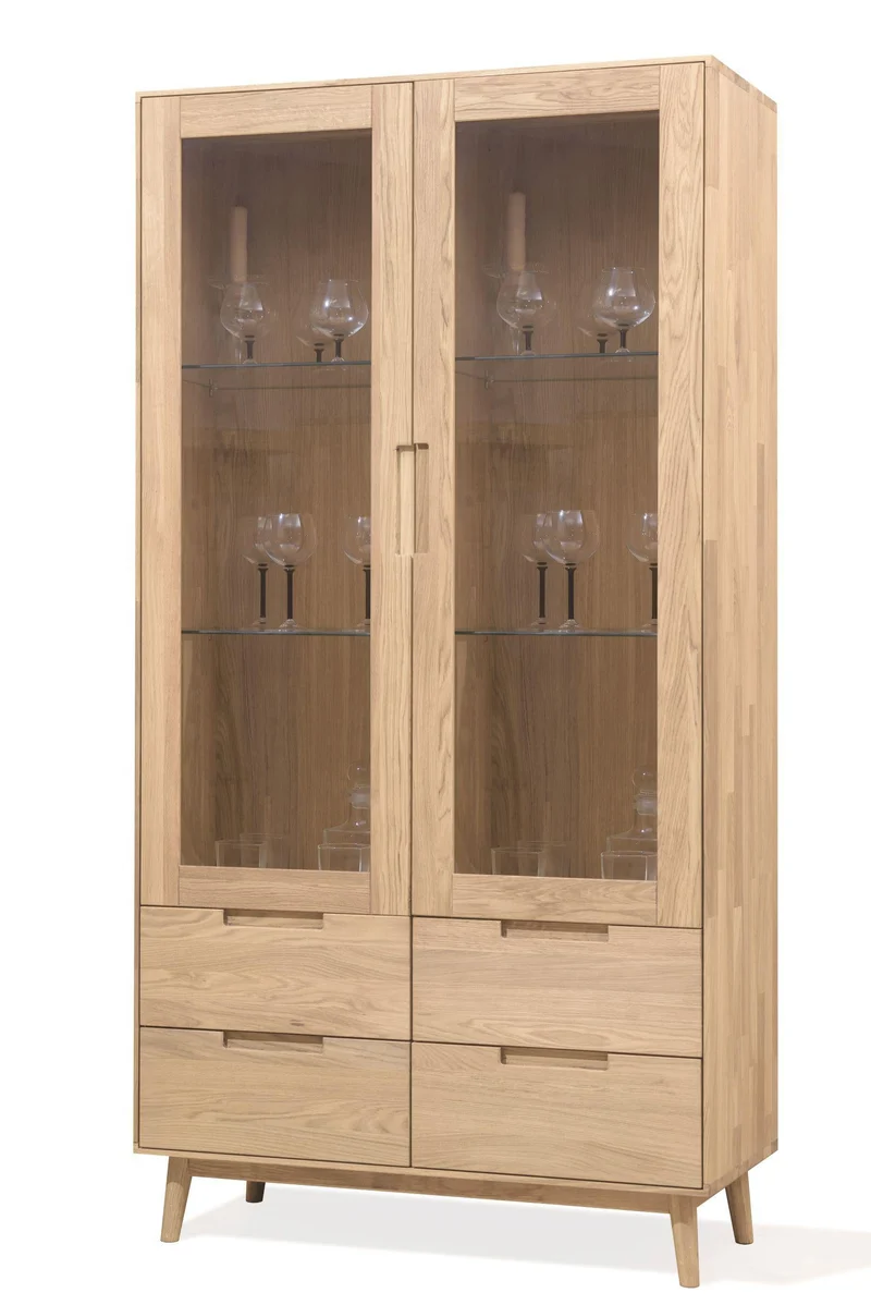 Vitrine en bois massif de chêne Escandi 2 - NordicStory