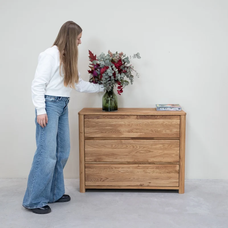 Commode en bois massif de chêne Elsa - NordicStory