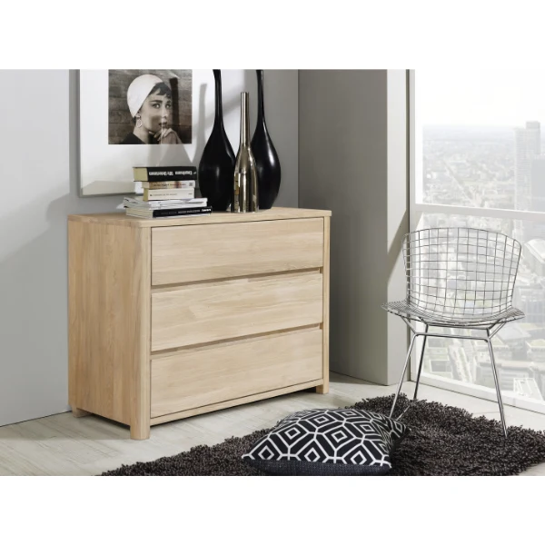 Commode en bois massif de chêne Elsa - NordicStory