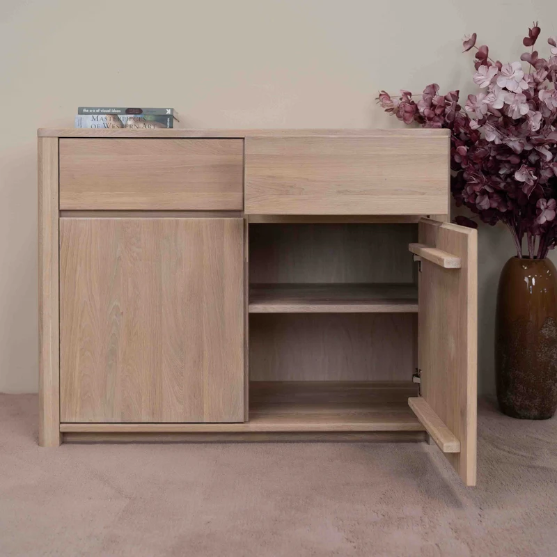 Buffet commode en bois massif de chêne Elsa 2 - NordicStory