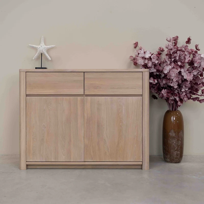 Buffet commode en bois massif de chêne Elsa 2 - NordicStory