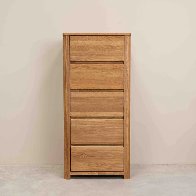 Chiffonnier en bois massif de chêne Elsa 5 - NordicStory