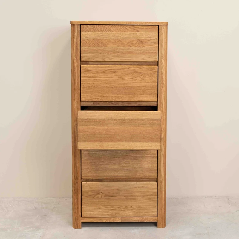 Chiffonnier en bois massif de chêne Elsa 5 - NordicStory