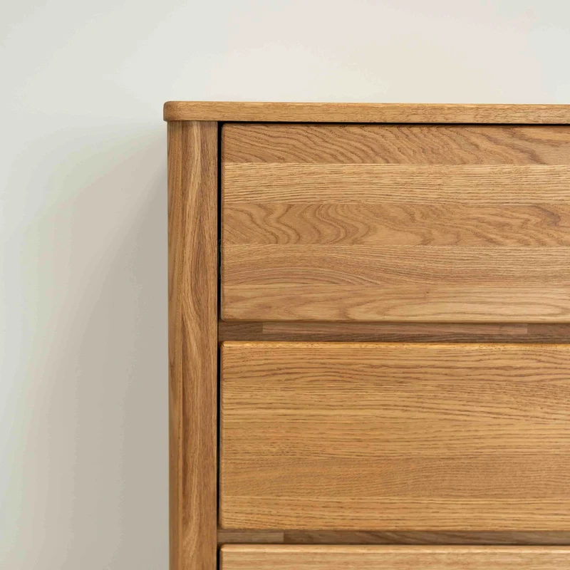 Chiffonnier en bois massif de chêne Elsa 5 - NordicStory