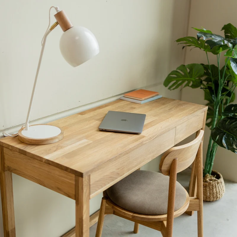 Bureau console en bois massif de chêne Danemark - NordicStory