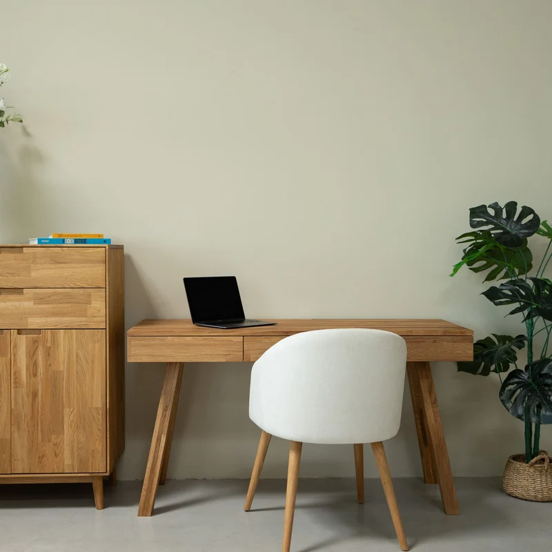 Bureau console en bois massif de chêne Einstein I - NordicStory