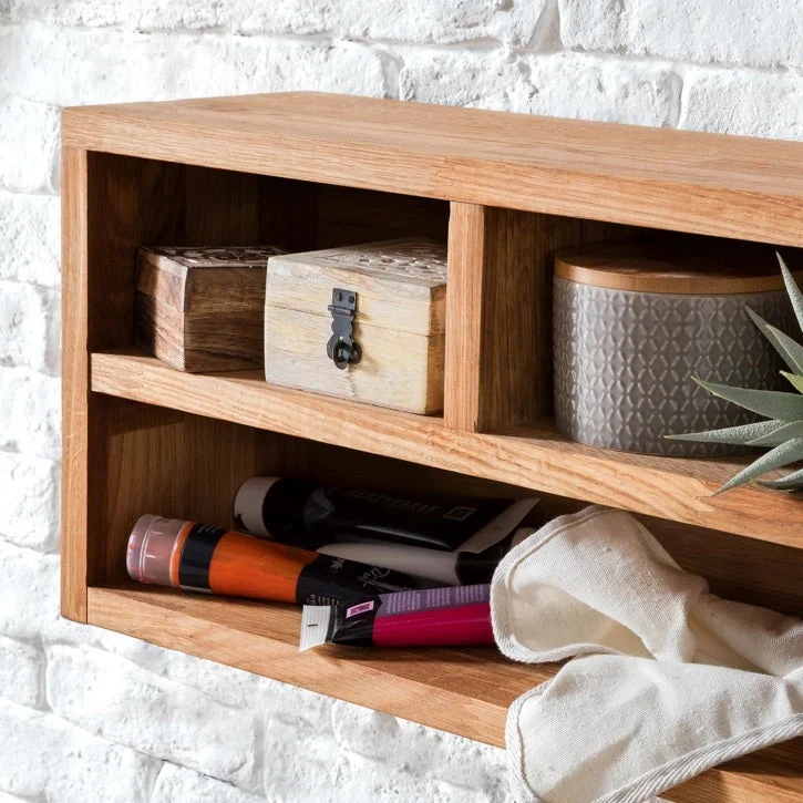 Bureau console en bois massif de chêne Einstein II - NordicStory
