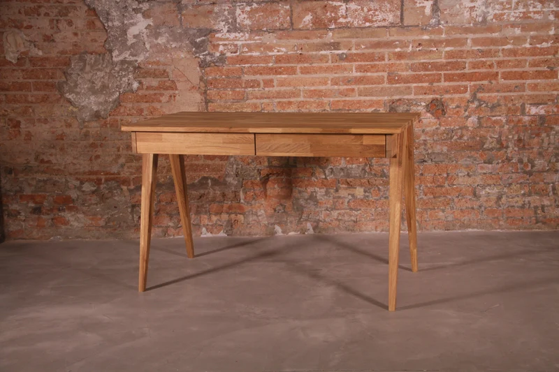 Bureau console en bois massif de chêne Berg - NordicStory