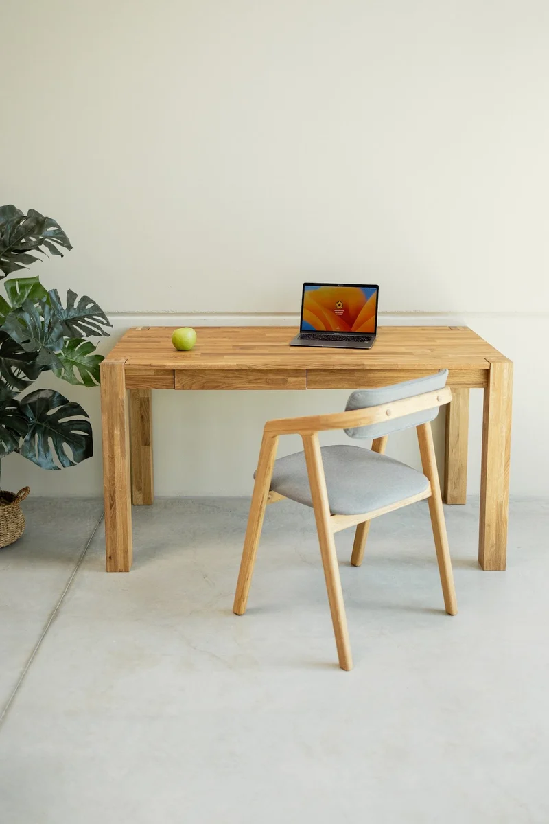 Bureau console en bois massif de chêne Royal - NordicStory