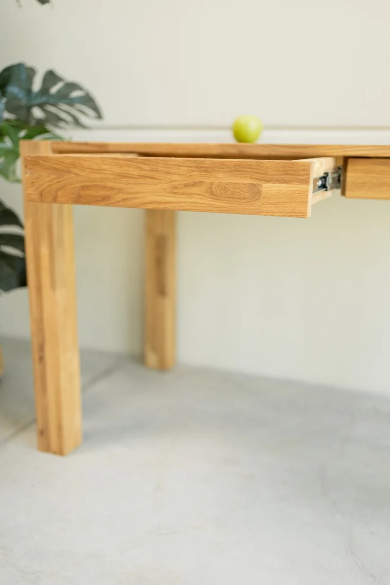 Bureau console en bois massif de chêne Royal - NordicStory