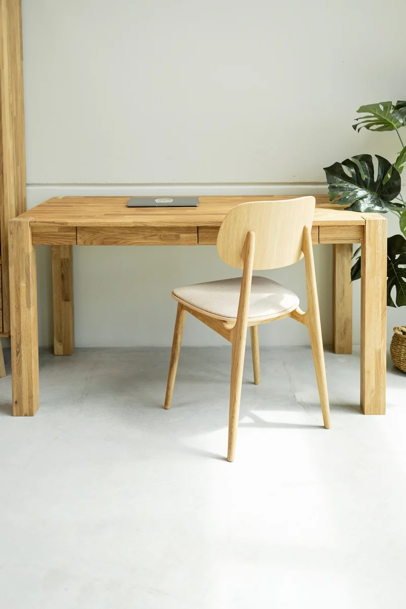 Bureau console en bois massif de chêne Royal - NordicStory