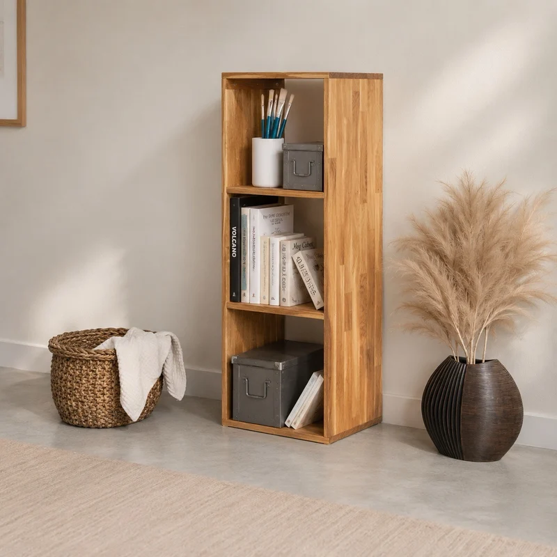 Etagère bibliothèque en bois massif de chêne Régal 3 - NordicStory
