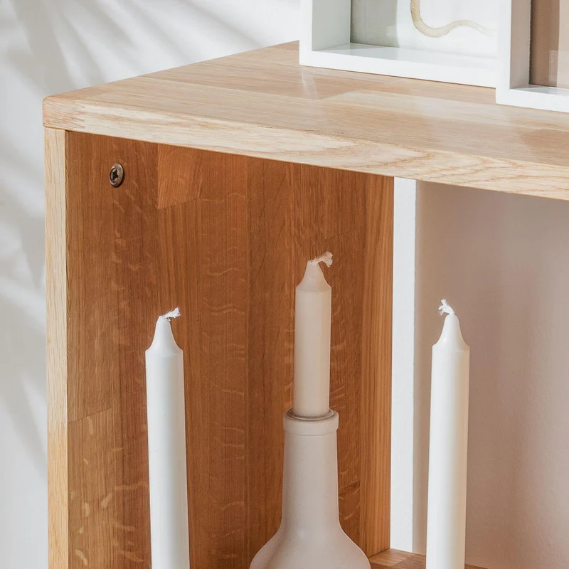 Etagère bibliothèque en bois massif de chêne Régal 3 - NordicStory