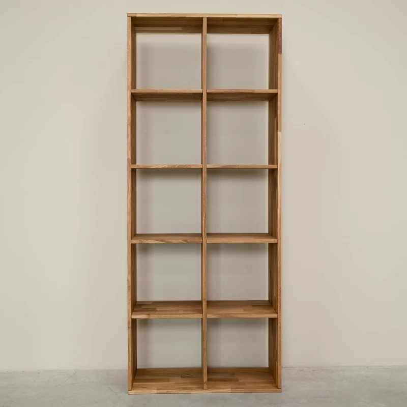 Etagère bibliothèque en bois massif de chêne Régal 10 - NordicStory