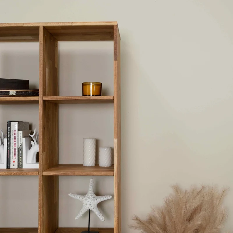 Etagère bibliothèque en bois massif de chêne Régal 10 - NordicStory