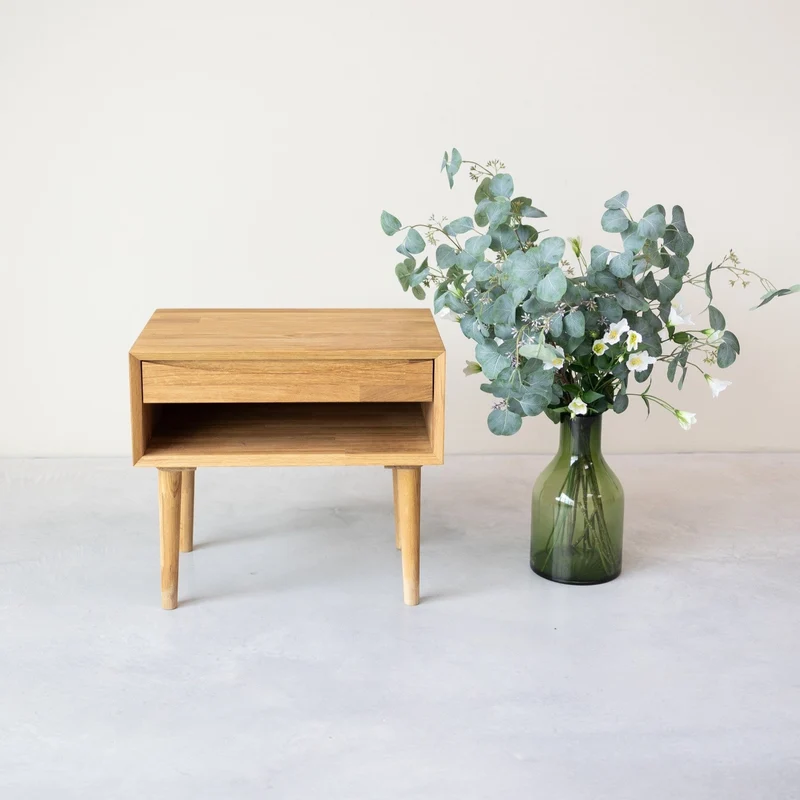 Table de chevet en bois massif de chêne Escandi 2 - NordicStory