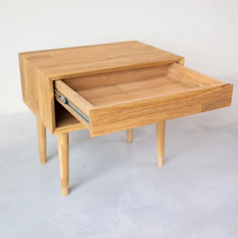 Table de chevet en bois massif de chêne Escandi 2 - NordicStory