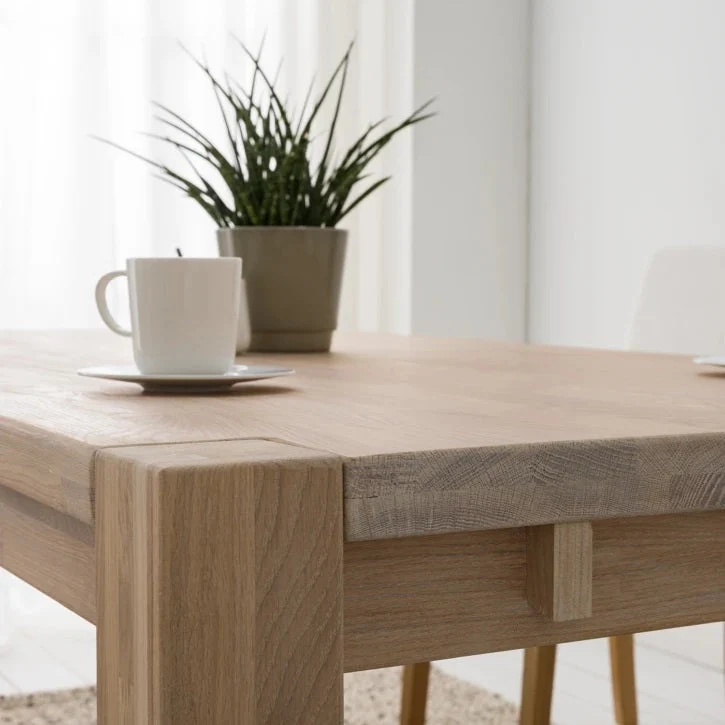 Table à manger extensible en chêne massif Mauritz 1 - NordicStory