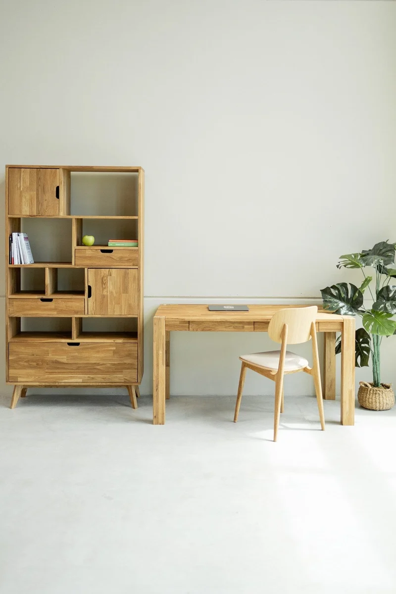 Bibliothèque en bois massif de chêne Escandi 3 - NordicStory