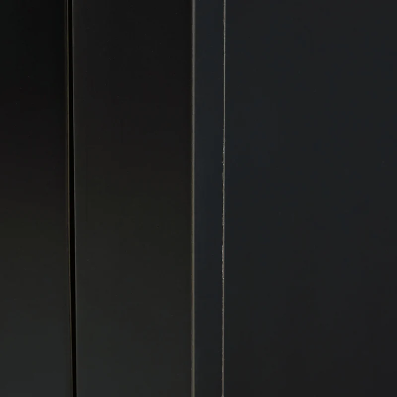 Armoire d'appoint en bois/placage avec 2 portes vitrées - Dagandale