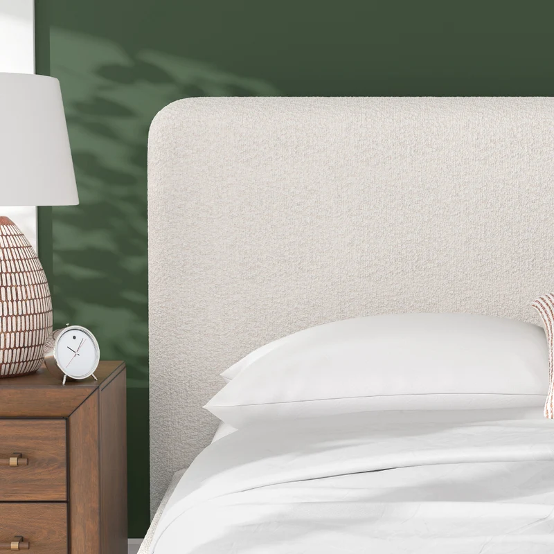 Lit complet rembourré en tissu Next-Gen Nuvella beige pâle Grand / Très grand - Brintstreet
