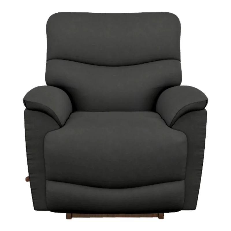 Fauteuil berçant et inclinable aspect cuir noir - Trouper