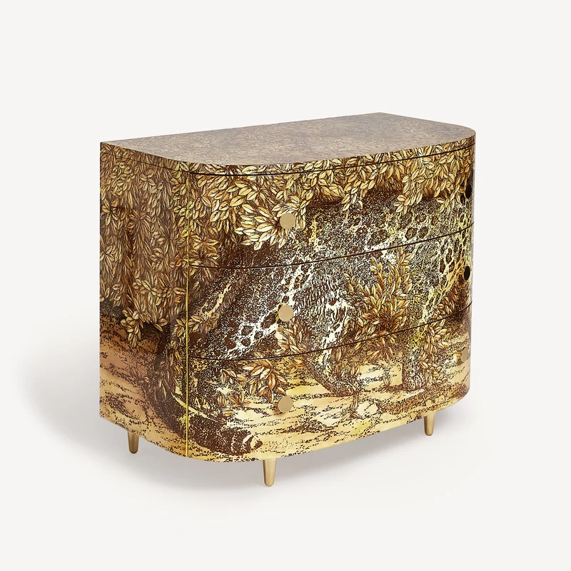 Curved chest of drawers Leopardo