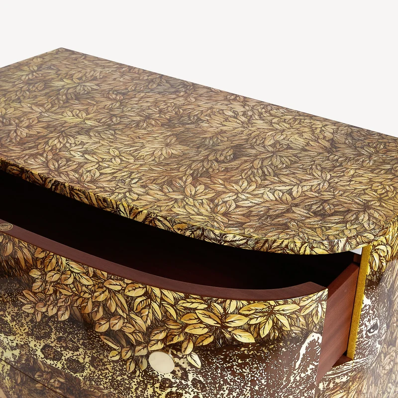 Curved chest of drawers Leopardo