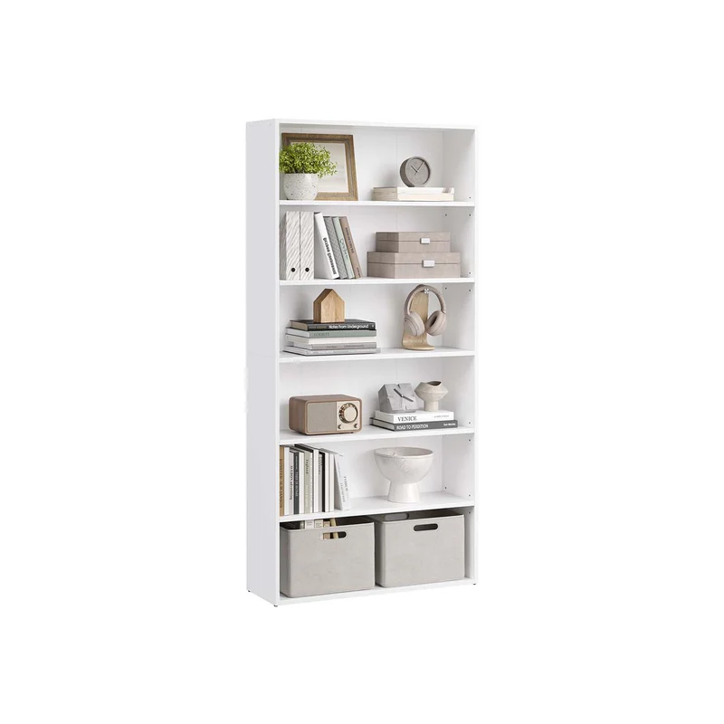 Librería estantería abierta de varios niveles para sala estudio comedor