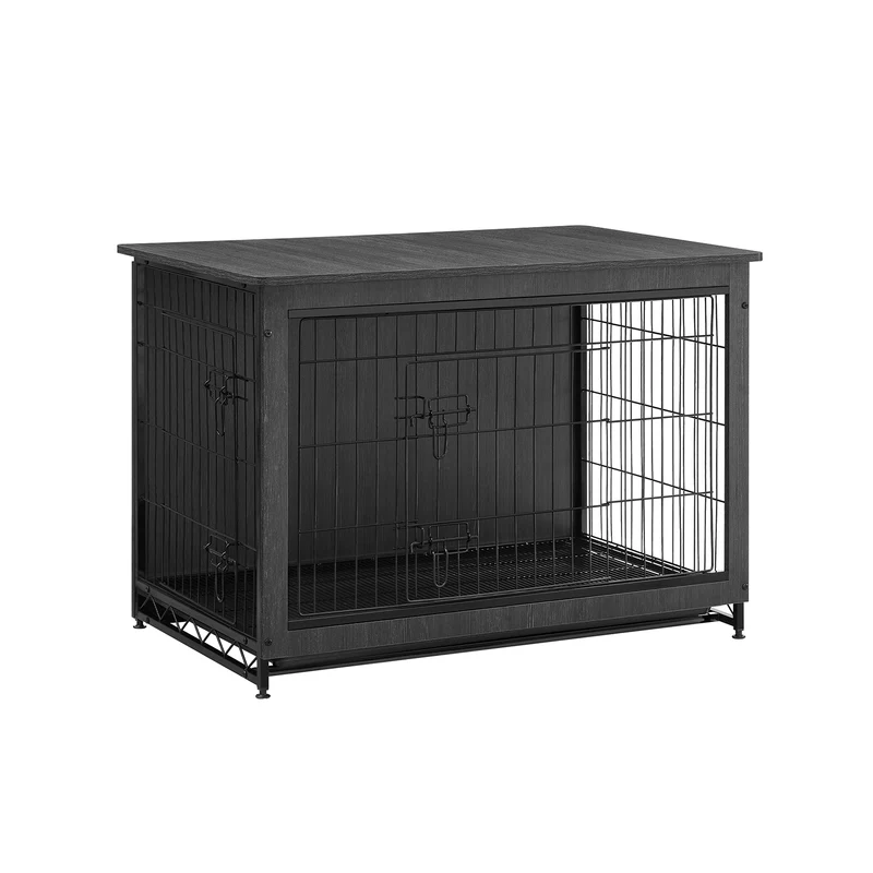 Jaula para Perros Bandeja Extraíble 2 Puertas