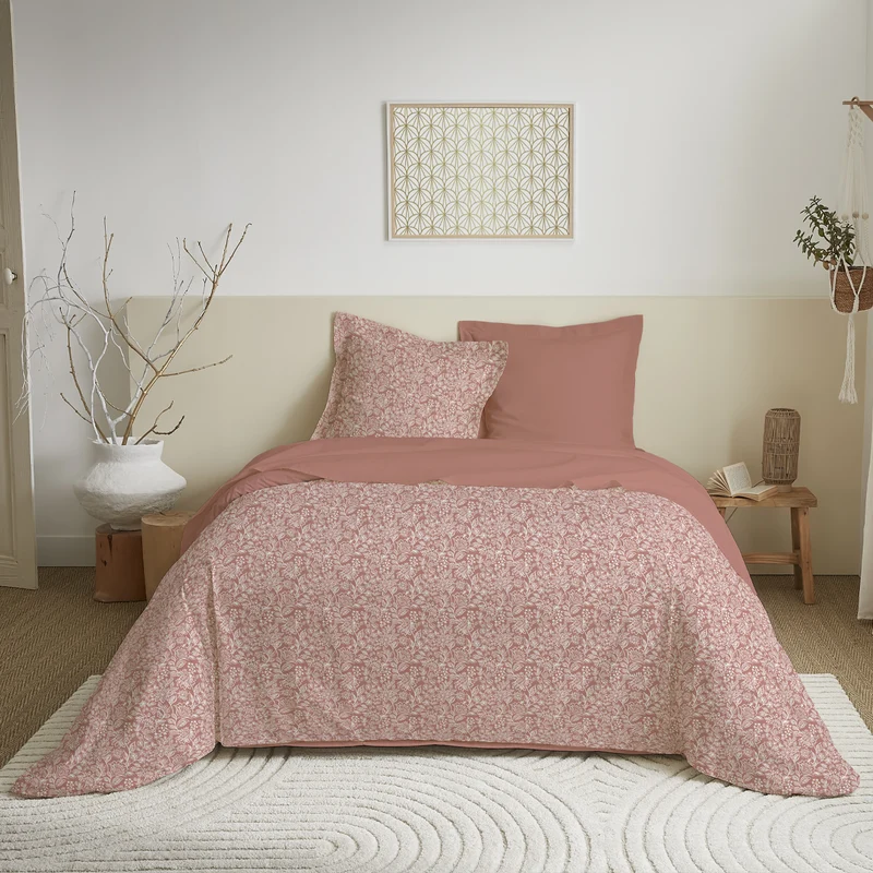 Parure de draps 4 pièces pour lit 140 x 190 cm 8 modèles au choix