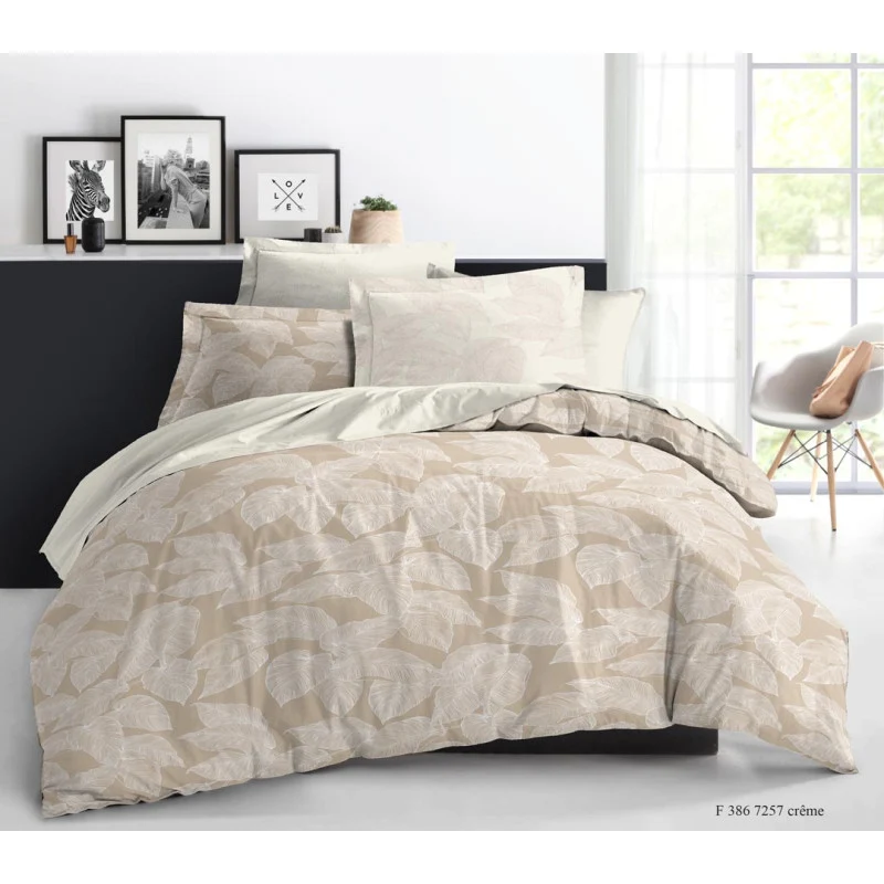 Parure de draps 4 pièces pour lit 140 x 190 cm 8 modèles au choix