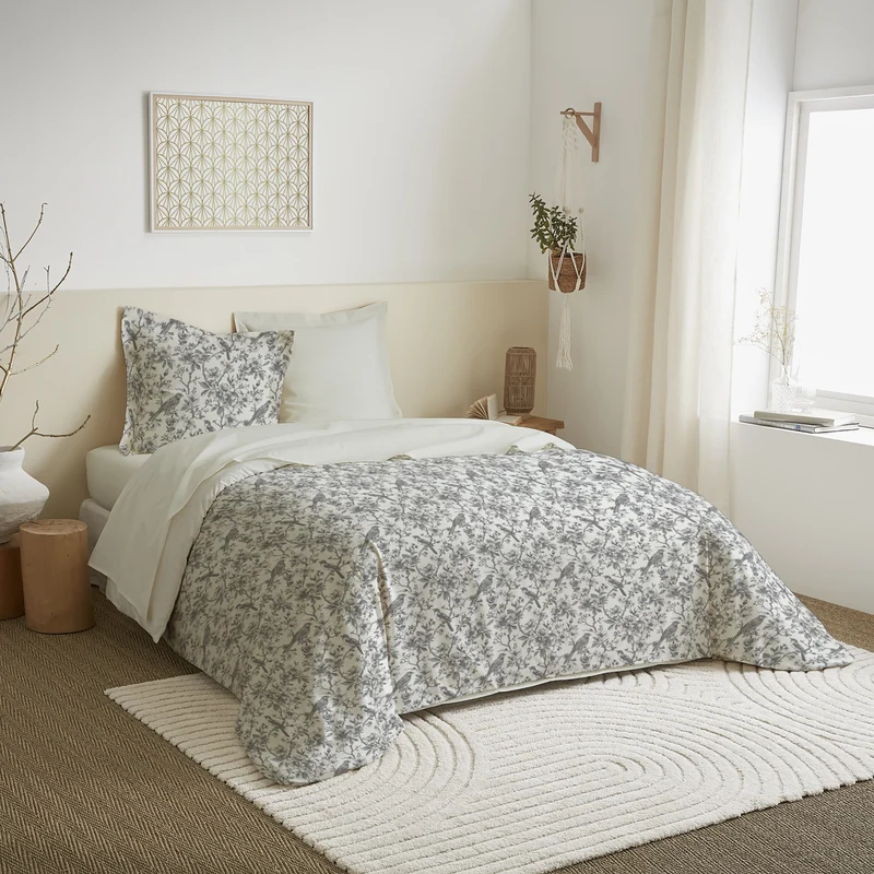 Parure de draps 4 pièces pour lit 140 x 190 cm 8 modèles au choix