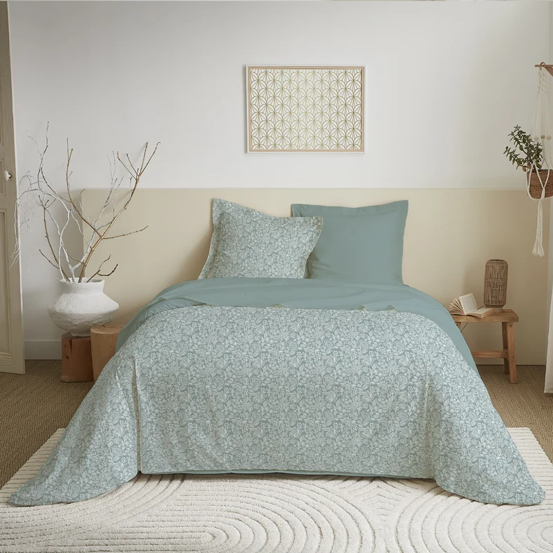 Pack Complet Housse de couette Imprimé 240 x 220 cm - Drap housse 140 x 190 cm 9 modèles au choix