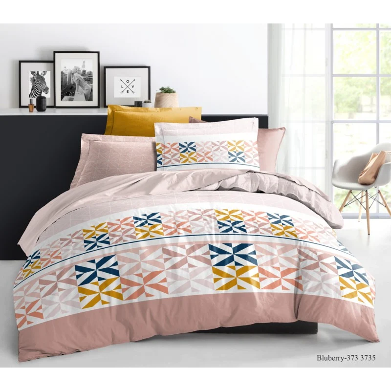 Pack Complet Housse de couette Imprimé 260 x 240 cm - Drap housse 160 x 200 cm 5 modèles au choix