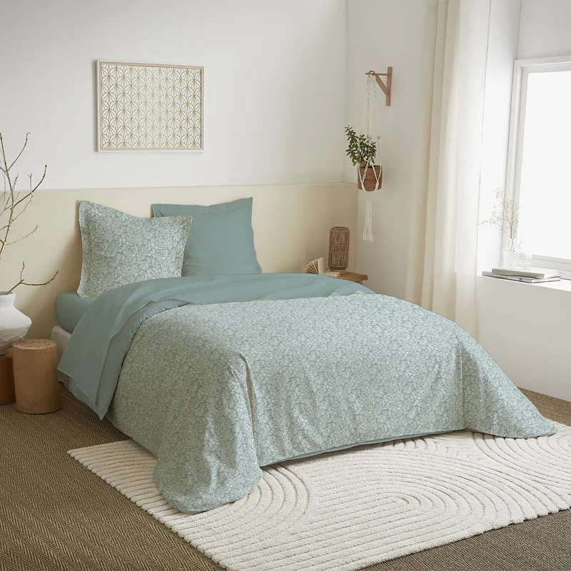 Pack Complet Housse de couette Imprimé 240 x 220 cm - Drap housse 140 x 190 cm 9 modèles au choix