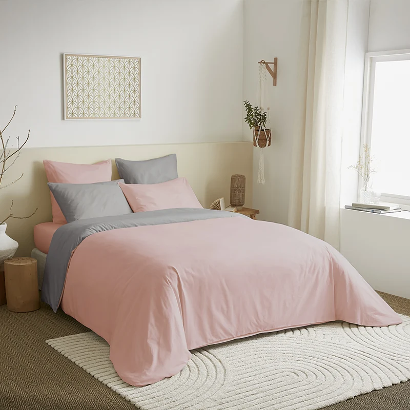 Pack Complet Housse de couette Imprimé 240 x 220 cm - Drap housse 140 x 190 cm 9 modèles au choix