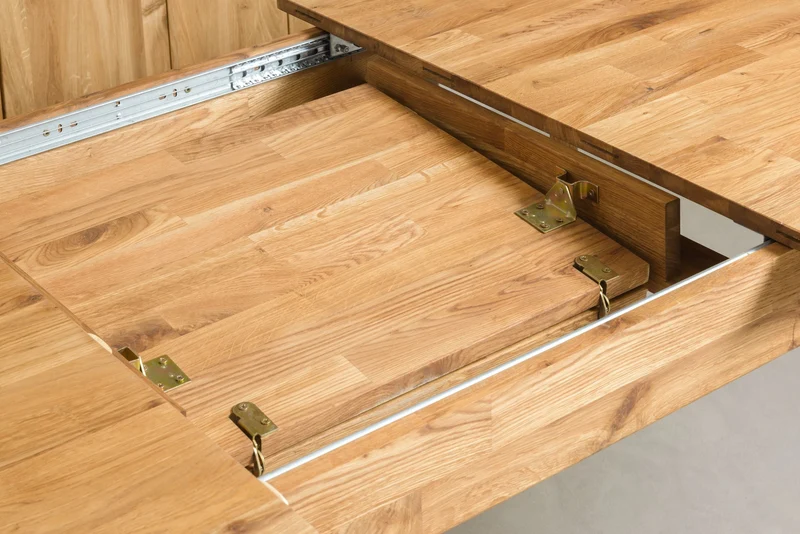 Table à manger extensible en bois massif de chêne Monty - NordicStory