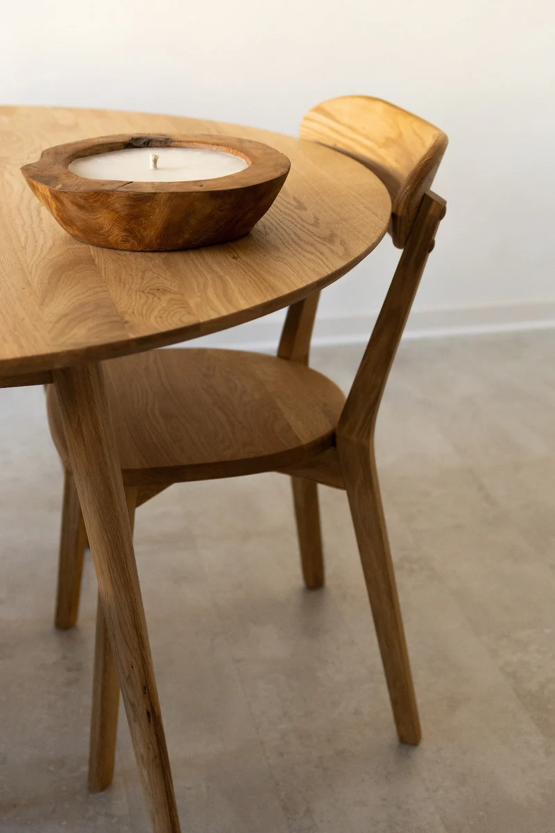 Chaise de salle à manger en bois massif de chêne Isku – Lot de 2 ou 4 chaises - NordicStory