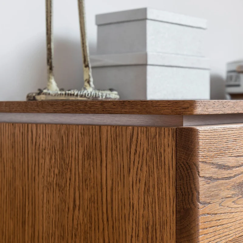 Meuble TV en bois de chêne Monténégro 24 - LoftStory