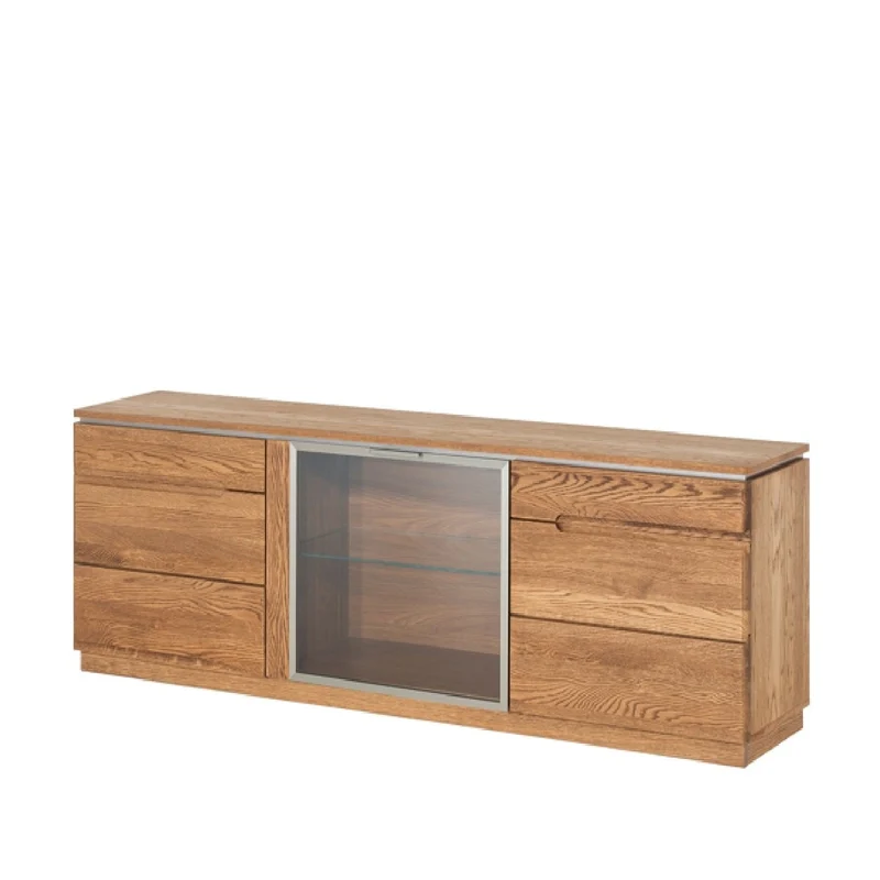 Meuble TV ou buffet en bois de chêne Monténégro 26 - LoftStory