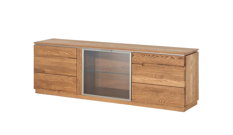Meuble TV ou buffet en bois de chêne Monténégro 26 - LoftStory