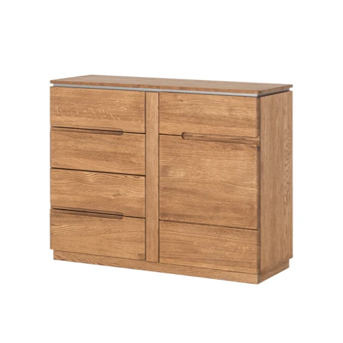 Buffet commode en bois de chêne Monténégro 44 - LoftStory