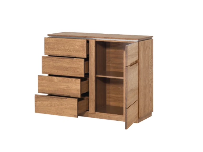 Buffet commode en bois de chêne Monténégro 44 - LoftStory