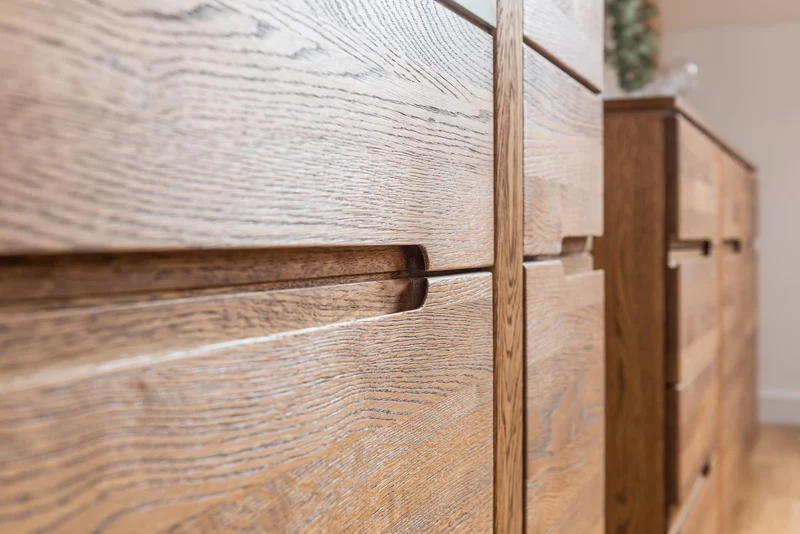 Buffet commode en bois de chêne Monténégro 44 - LoftStory