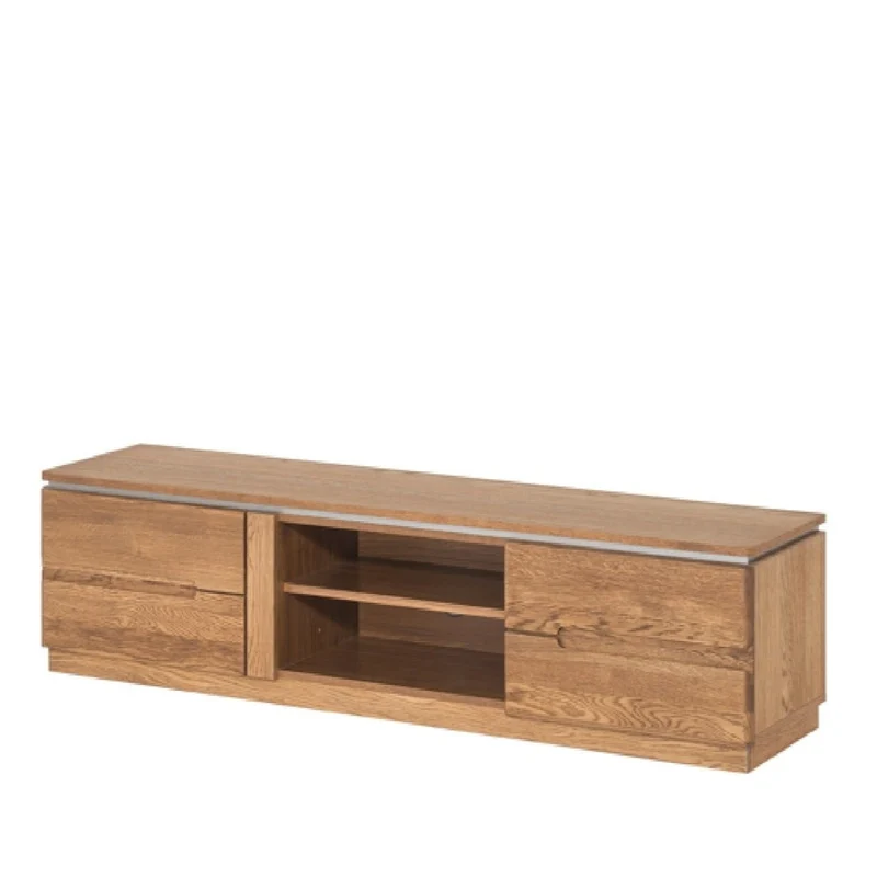 Meuble TV en bois de chêne Monténégro 25 - LoftStory