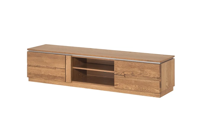 Meuble TV en bois de chêne Monténégro 25 - LoftStory
