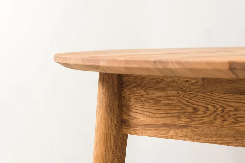 Table à manger ronde extensible en chêne massif Escandi 5 - NordicStory