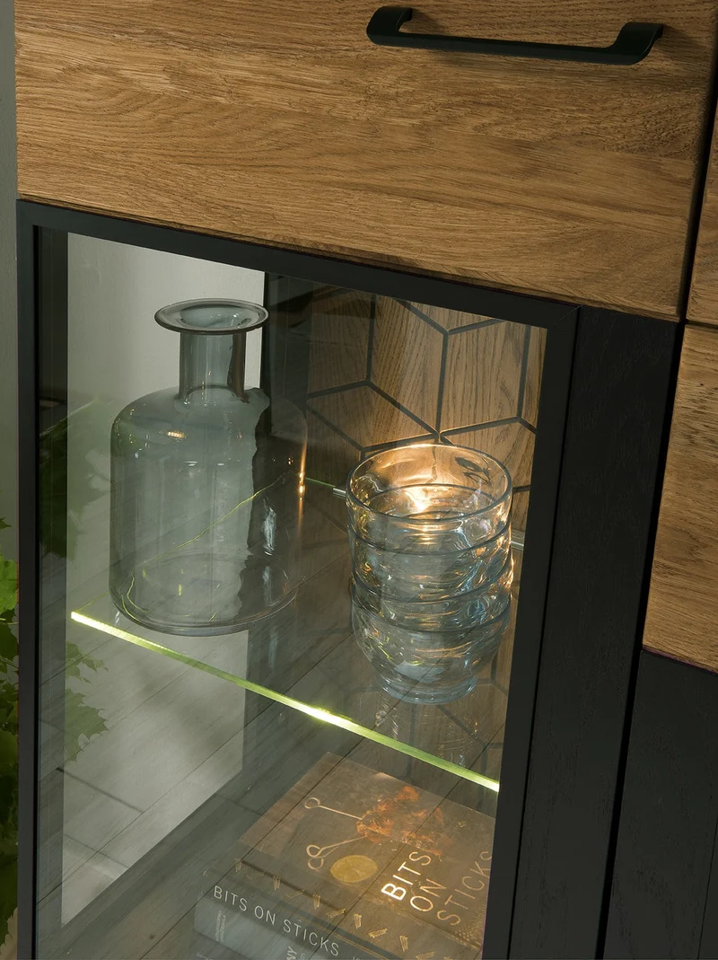 Vitrine en bois de chêne Mozaik 15 - LoftStory